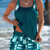 Set Tankini sa Gornjim Delom i Pantalonama Tie-Dye