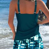 Set Tankini sa Gornjim Delom i Pantalonama Tie-Dye