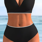 Bikini sa Dve Kontrastne Trake