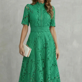 Charlisse | Elegantna midi haljina od čipke za žene