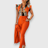 Lidija™ | Moderni set sa leopard printom od dva dela