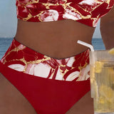 Bikini na Bretele sa Blistavim Izrezom