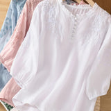 Cassiana | Bluza od pamuka i lana