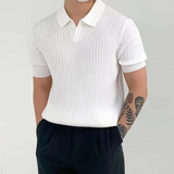 Cristiano | Elegantna kanelirana polo majica