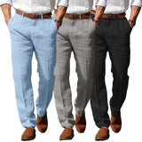 Frank | PREMIUM LANENE PANTALONE ZA MUŠKARCE (POGODNE ZA KAIŠ)