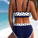 Elisabete | Bikini visokog struka sa tufnama i patchwork dizajnom