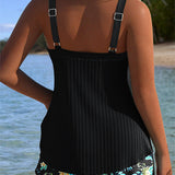 Serafina | Prugasti tankini sa donjim delom bikinija u dva dela
