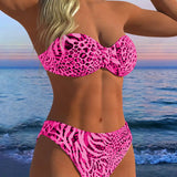 Bikini Kupaći Kostim sa Leopard Printom u Dva Dela