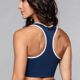 Piret | Bustier Top-Bralette sa detaljima cevi tamnoplava / bela