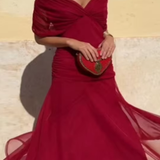 Louise | Elegantna Maxi Haljina za Bal sa V Izrezom