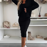 Tatiana | Set midi haljine i kardigana