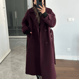 Amalija | Bordo kaput od vune