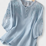 Cassiana | Bluza od pamuka i lana