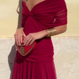 Louise | Elegantna Maxi Haljina za Bal sa V Izrezom