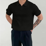Cristiano | Elegantna kanelirana polo majica