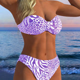 Bikini Kupaći Kostim sa Leopard Printom u Dva Dela