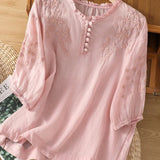 Cassiana | Bluza od pamuka i lana
