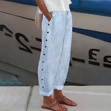 Leonor | Lanene pantalone sa svrhom