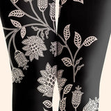Viken | Pantalone od Krzna sa Cvetnim Dezenom - Midnight Bloom Dizajn