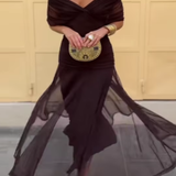 Louise | Elegantna Maxi Haljina za Bal sa V Izrezom