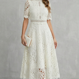 Charlisse | Elegantna midi haljina od čipke za žene