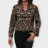 Catarina | Casual bluza sa leopard printom