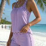 Tankini sa leopard printom i podesivim vezicama