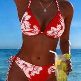 Jednostavni Seksi Bikini sa Halter Izrezom