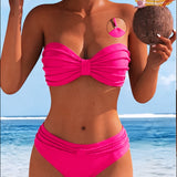 Šareni bikini sa haler kragnom