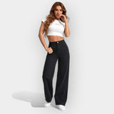 Celine | Pantalone sa visokim strukom i širokim nogavicama