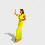 Lucía | Neon flamenko haljina