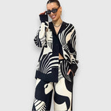 Raminta™ | Set od dva dela sa elegantnim geometrijskim dizajnom