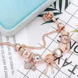 Eha | Narukvica Snowflake Rose Pink - Srebrni Privezak