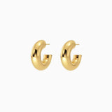 Anna | Chunky Hoops Minđuše, Krupne i Stilske, Presvučene Zlatom od 14K i Otporne na Vodu