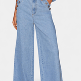 Ludovica | Farmerski set: uska jakna i široke pantalone