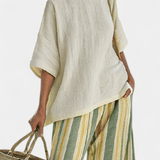Olivia | Elegantan Set Maslinasto Zelena Bambus i Lan
