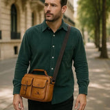 Oliver™ | Retro kvadratna torba za rame