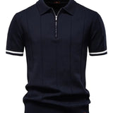 Jean | Slim Polo Majica od Mešavine Poliestera