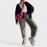 Chandra | Farmerke sa leopard printom u vintage stilu