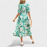 Clara | Elegantna midi haljina sa cvetovima