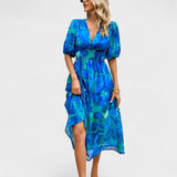 Clara | Elegantna midi haljina sa cvetovima