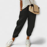 Bibi | Lagane i slobodne pantalone od lana