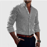 Marcel | Prugasta Overshirt Košulja od Mekane Mešavine