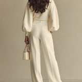 Selena | Elegantan set sa širokim pantalonama