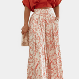 Olivia | Boho set sa V izrezom i širokim pantalonama