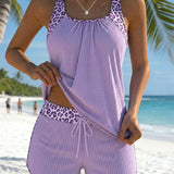 Tankini sa leopard printom i podesivim vezicama