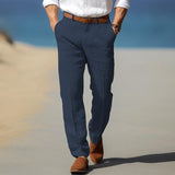 Frank | PREMIUM LANENE PANTALONE ZA MUŠKARCE (POGODNE ZA KAIŠ)