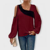 Scarlett | Bluza sa kariranim okovratnikom