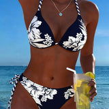 Jednostavni Seksi Bikini sa Halter Izrezom