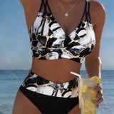 Bikini na Bretele sa Blistavim Izrezom